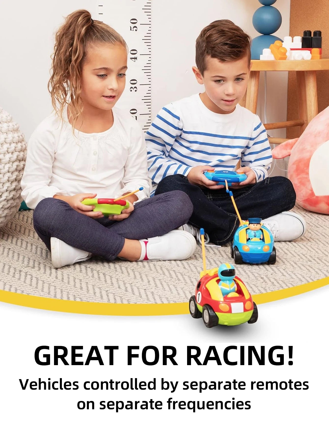 Cartoon RC Car Toys for Boys and Toddlers Toddler RC Car Toys for Boys and Girls Over 3 Years Old Radio-controlled toys