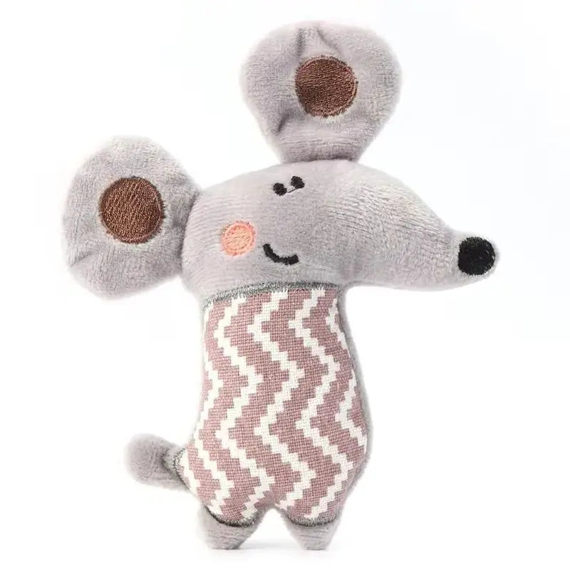 Soft Wear-resistant Funny Pet Toys Cartoon Cute Bite Resistant Plush Toy Pet Chew Toy For Cats Dogs Pet Interactive Cat Toys