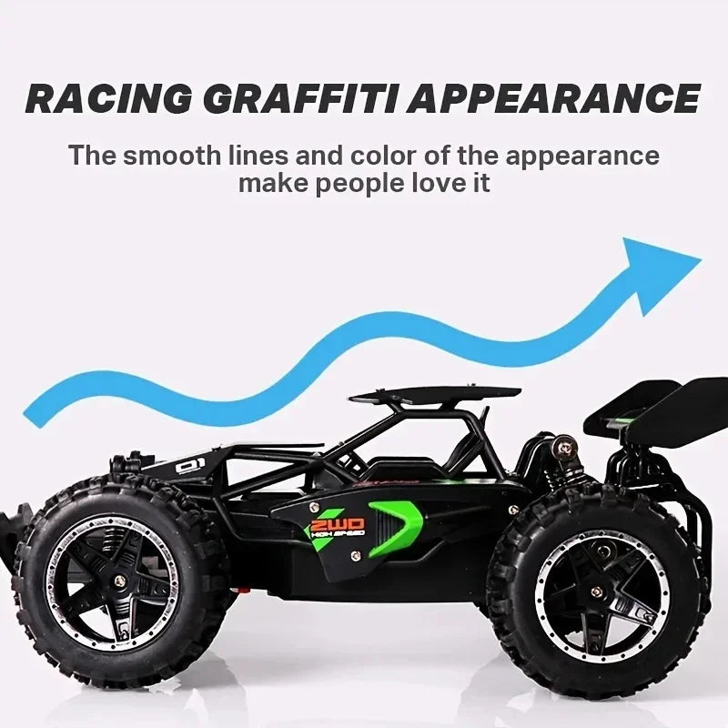 1:18 Scale High Speed RC Car - 2.4G Off Road Racing Vehicle, Entry-level RC Toy, Ideal Gift for Kids