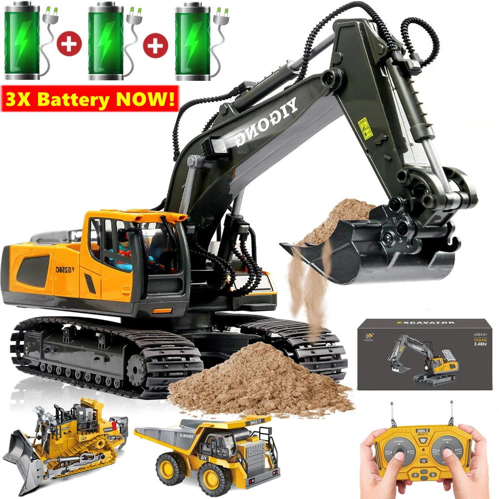 4WD Remote Control Excavator Toy