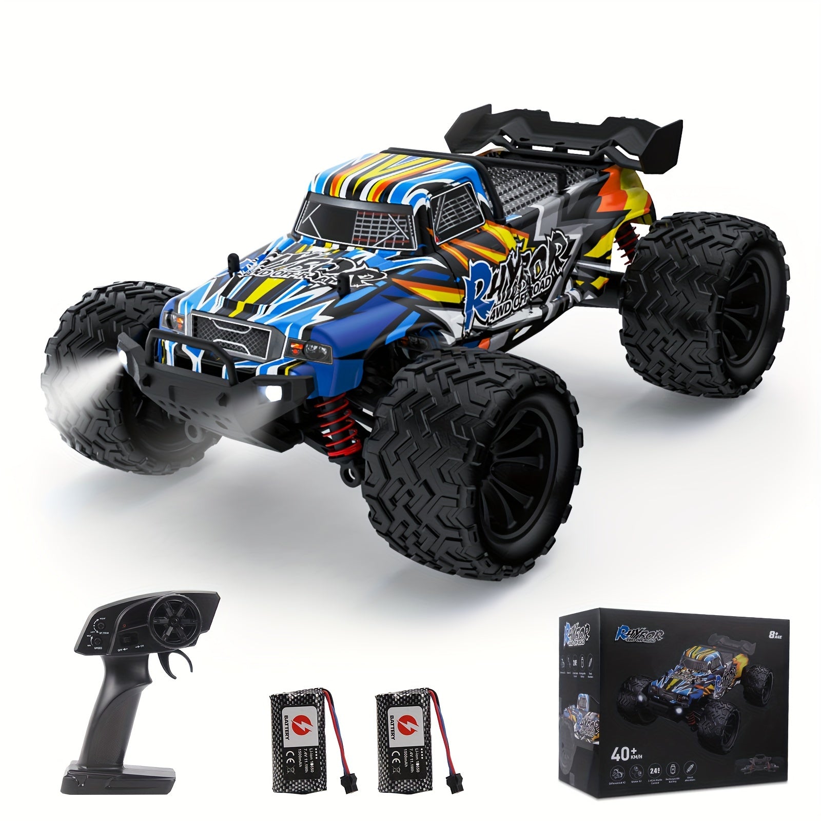 High-Speed 4x4 Off-Road RC Monster Truck 🚗⚡