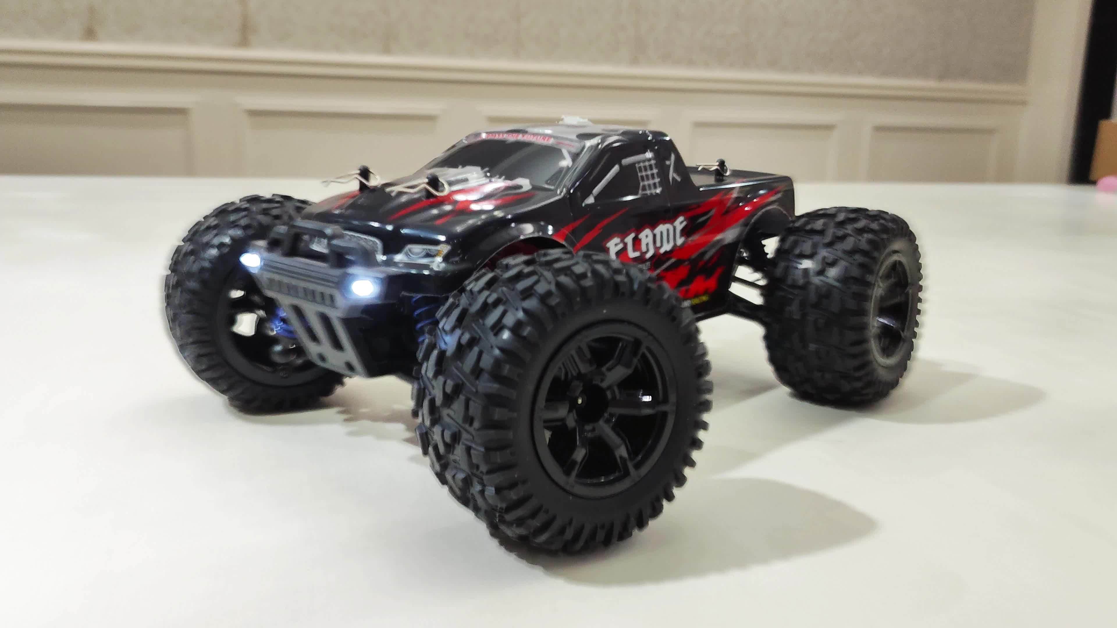 1:16 Scale All Terrain RC Cars, 2.4GHz 40KM/H High Speed 4WD Remote Control Car 4X4 Off Road Monster Truck, Blue Electric Vehicle Toys For Vehicle Enthusiasts Halloween Christmas Birthday Gifts