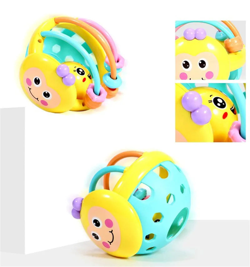 Baby Soft Teething Toys Newborn Early Educational Sensory Teether Rattle Touch Hand Grasping Ball Develop Infant Ball Game Toy