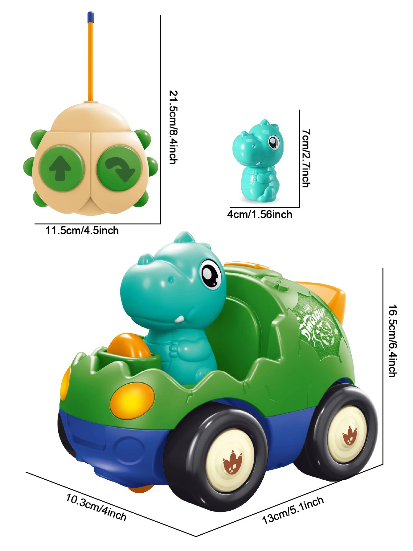 Cartoon RC Car Toys for Boys and Toddlers Toddler RC Car Toys for Boys and Girls Over 3 Years Old Radio-controlled toys