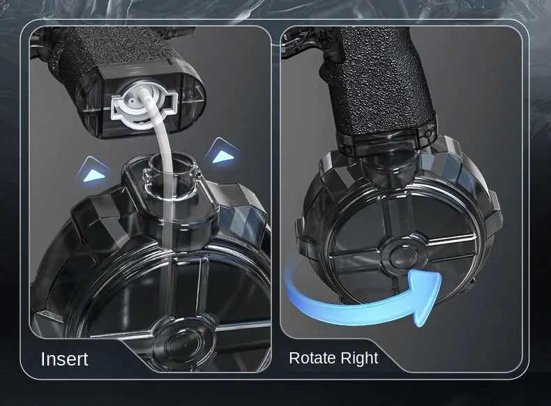 Electric Water Gun With light Sprays Flame Effect Continuously High-pressure Powerful Outdoor Water Gun Toys pistolet na wode