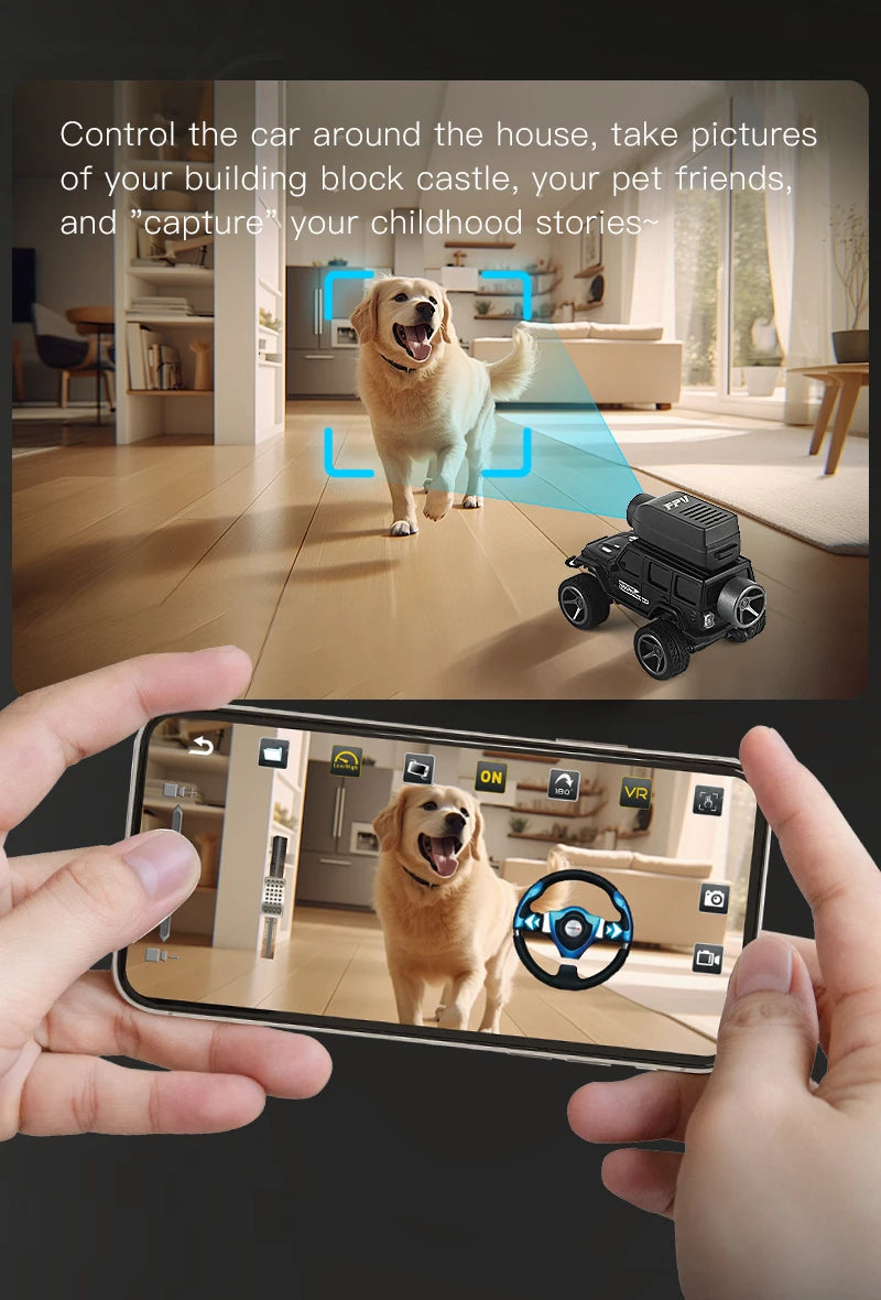 Remote Control Mini Car With LED Light and HD Camera