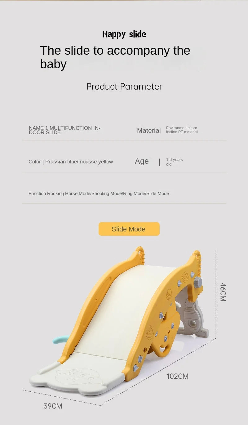 Children's Slide Shooting Four In One Indoor And Outdoor Slide Rocking Horse Combination Toy Multifunctional Baby Rocking Horse