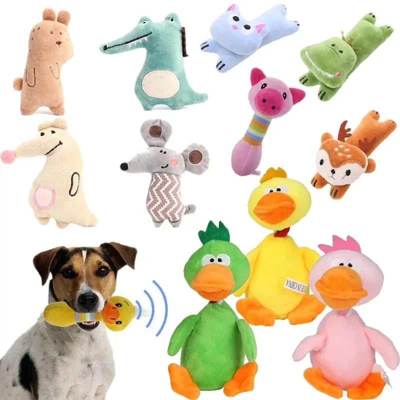 Soft Wear-resistant Funny Pet Toys Cartoon Cute Bite Resistant Plush Toy Pet Chew Toy For Cats Dogs Pet Interactive Cat Toys