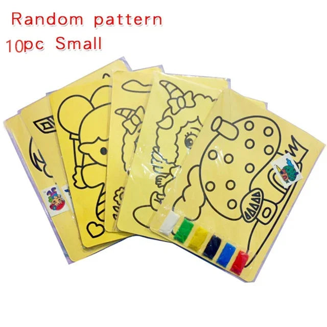 Creative DIY Sand Painting Kids Toys Children Crafts Doodle Colour  Art Pictures Drawing Paper Educational