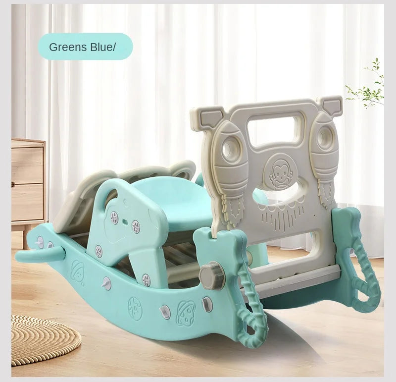 Children's Slide Shooting Four In One Indoor And Outdoor Slide Rocking Horse Combination Toy Multifunctional Baby Rocking Horse