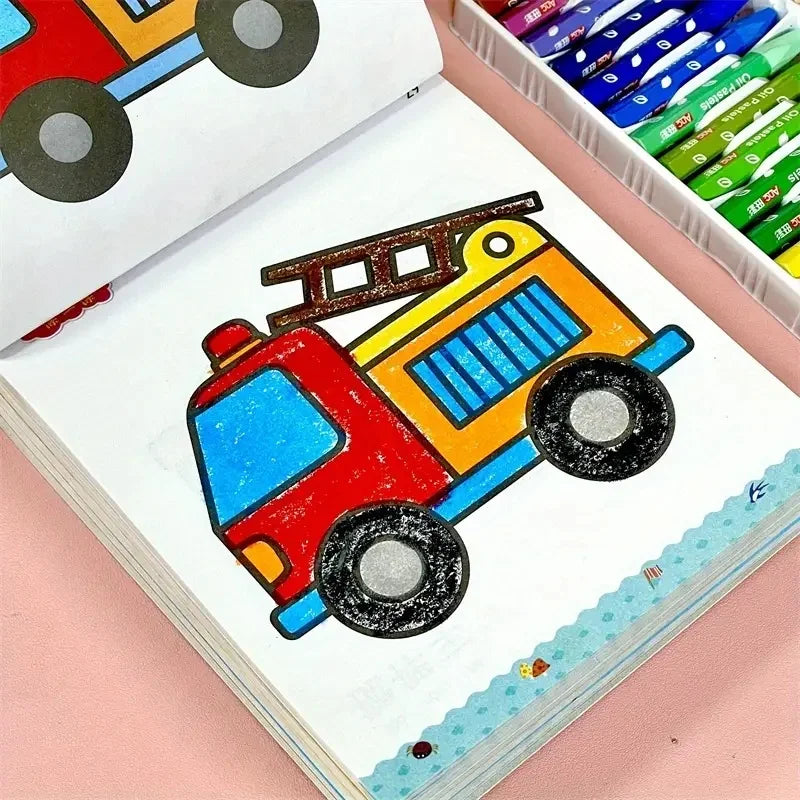 160-Page Coloring & Drawing Book with Animal & Nature Themes Non-Toxic Safe Paper Blue Cover Art Supplies Creative Birthday Gift