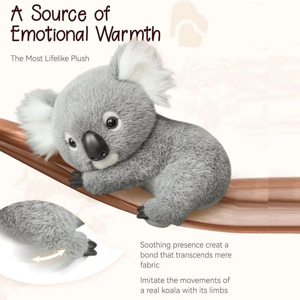 Soft Koaly Plush Toy Cute Mimics Natural Movement Stuffed Animals Plush Emotional Support Stuffed Toys for Emotional Support
