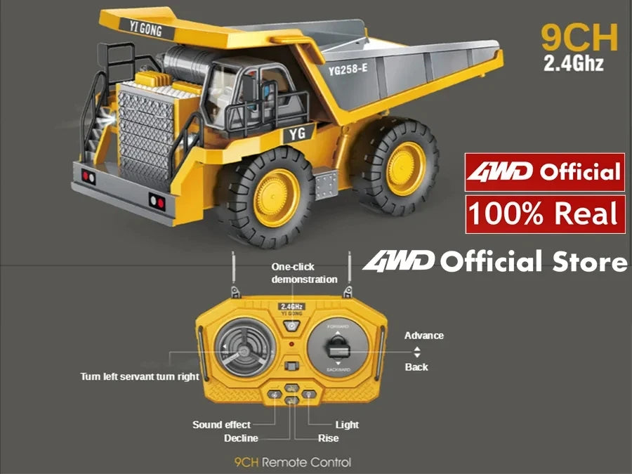 4WD Remote Control Excavator Toy