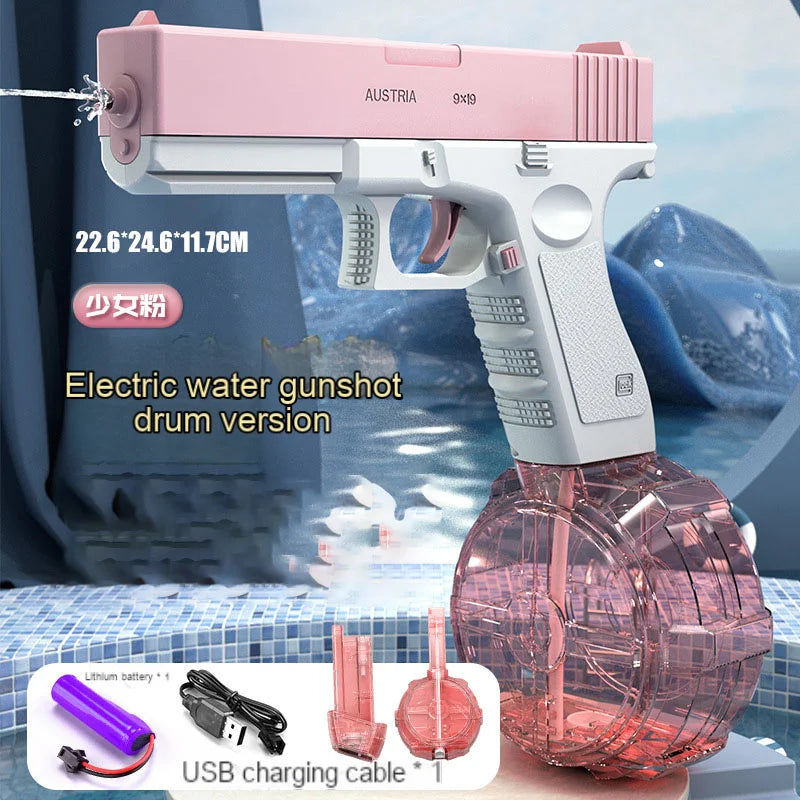 Summer Popular Electric M416 Water Gun Toys Outdoor Beach Large-capacity Fun Firing Swimming Pool Adult Kids Shooting Game Toy