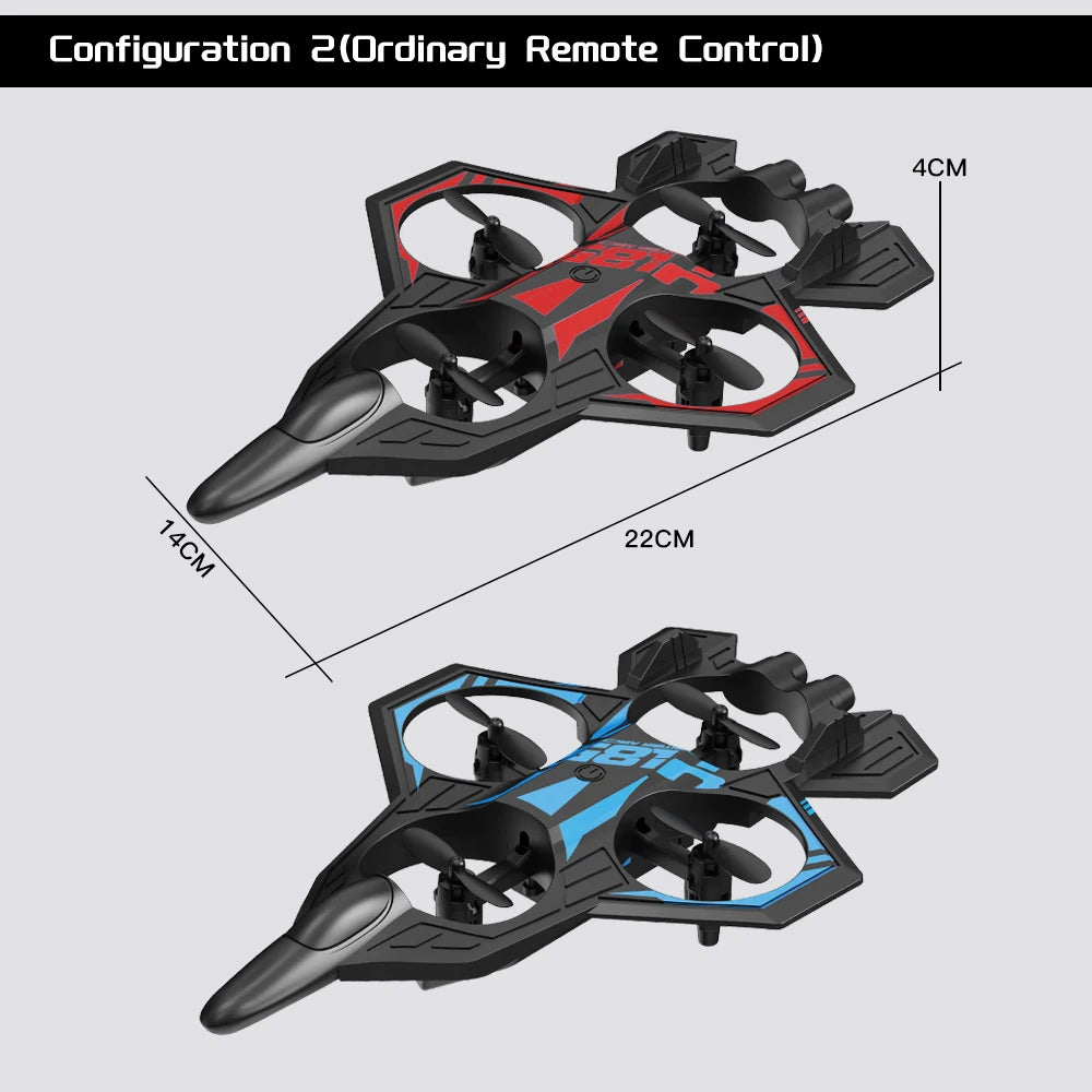 YL86 RC Plane with Camera Helicopter Three speed switching Aircraft Rolling at 360 °Fighter Hover at fixed height RC Drone Toys