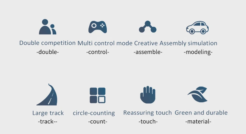 RC Railway Car1:43 Accessories Toy Electric Race Track Vehicle Double Battle Speedway Profissional Slot Car Circuit Racing Gift