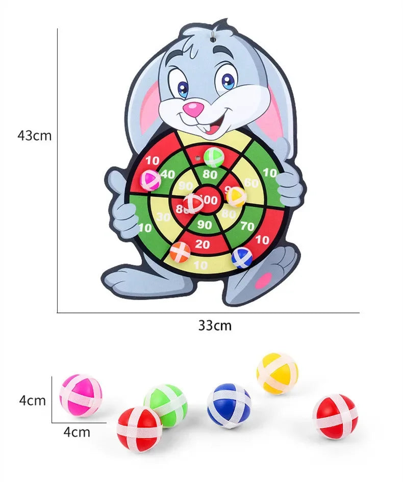 Educational Games Dart Board Baby Toy Stickey Ball Dart Indoor Sports Child Montessori Games for Children 3 to 7 Years