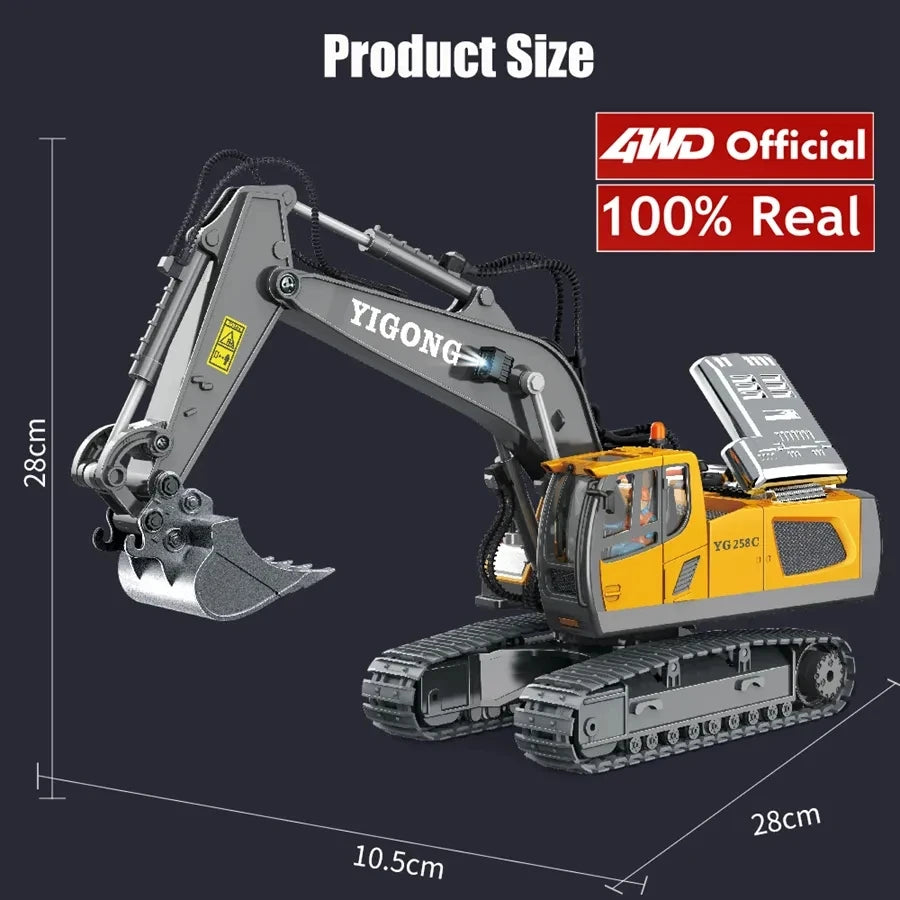 4WD Remote Control Excavator Toy