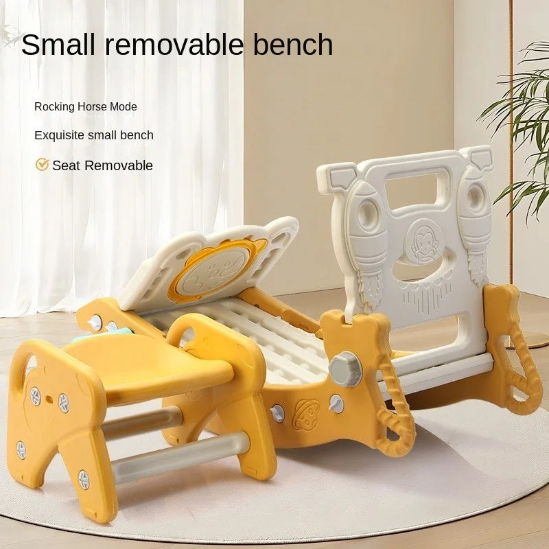 Children's Slide Shooting Four In One Indoor And Outdoor Slide Rocking Horse Combination Toy Multifunctional Baby Rocking Horse