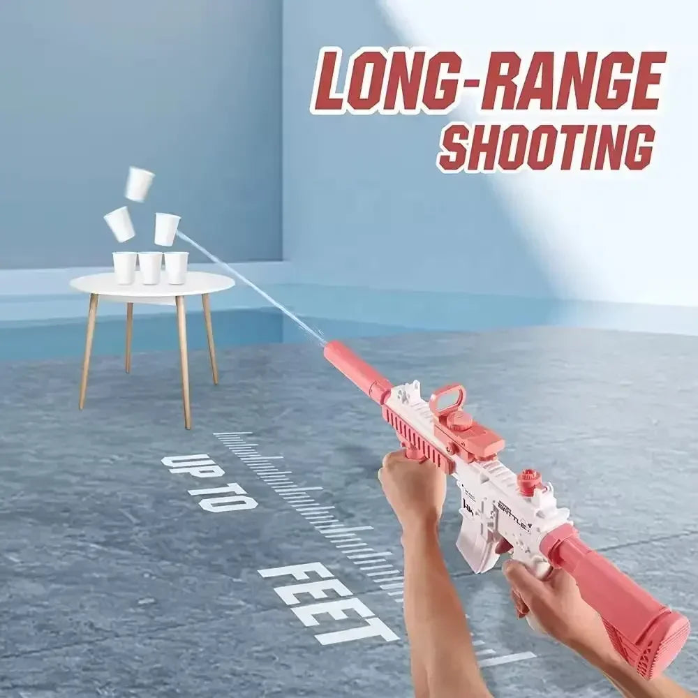 2025 Electric Water Gun Toy M416 Water Gun Electric Water Gun Fully Automatic Shooting Toy Outdoor Beach Toy Children Gift