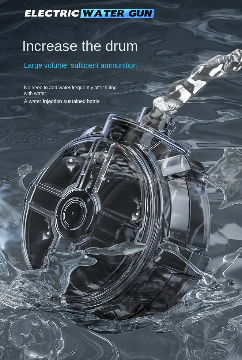 Electric Water Gun With light Sprays Flame Effect Continuously High-pressure Powerful Outdoor Water Gun Toys pistolet na wode