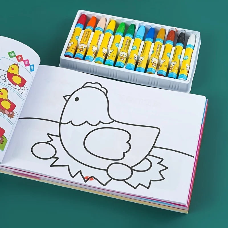 Kids Coloring Book -  Doodle Drawing book,Birthday&Holiday Gift,Entry Level Drawing & Painting Book for Children Chinese Version