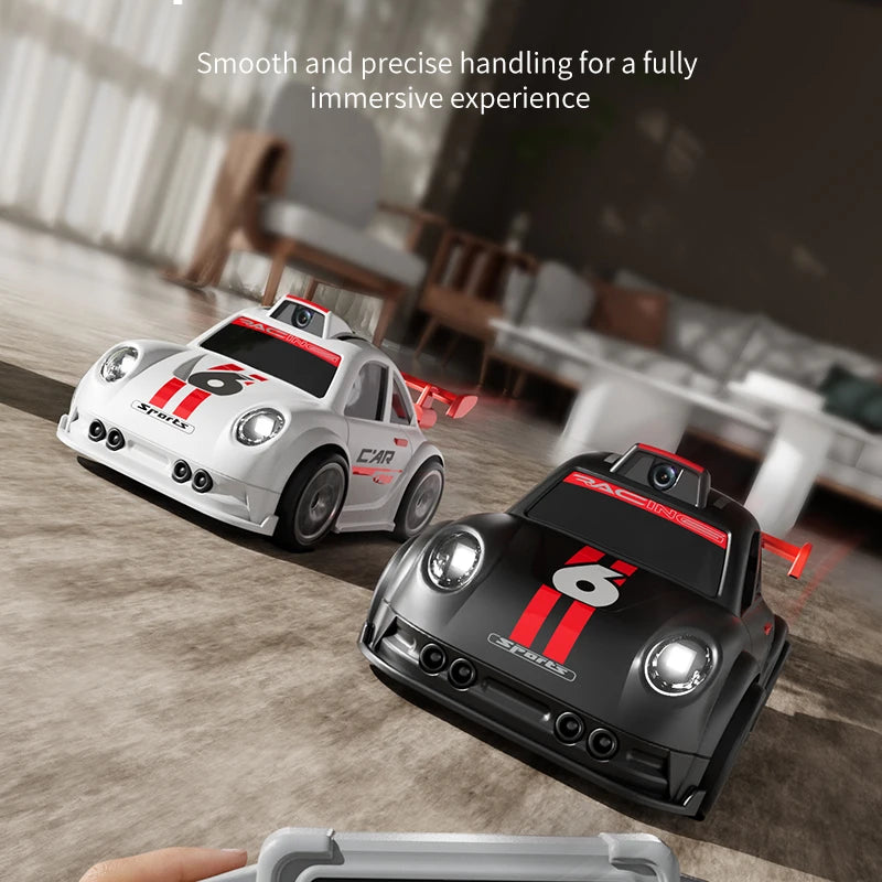 Mini RC Drift Car with Dual Mode Lights, Sound, Camera Screen Control