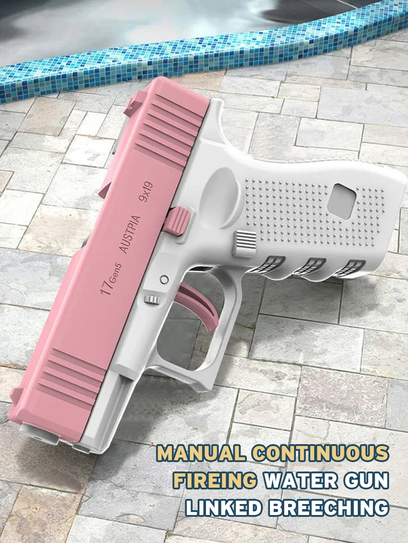 Hot selling mini handgun water gun, summer outdoor children's manual continuous firing toy water gun toy
