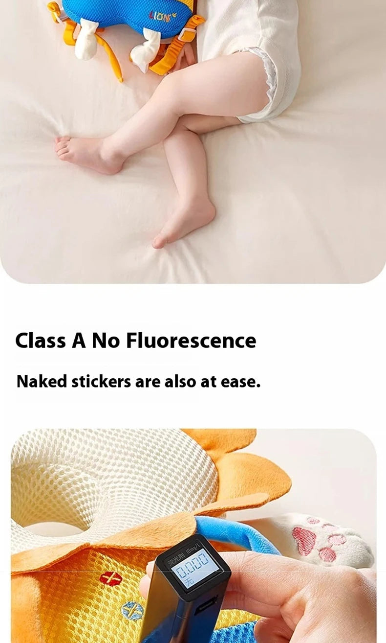 Baby Walkers Head Protection Cushion Animals Plush Pad Adjustable Straps Baby Protective Pad Showering Gift for Toddler Children