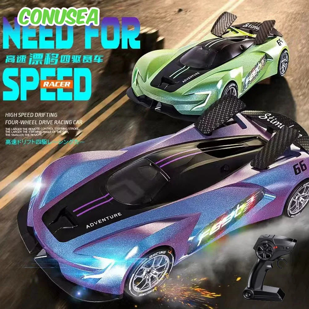 Rc Car 2.4G Radio Controlled Drift Car 20Km/h High-Speed Radio Control Racing Vehicles Winged Sports Car Drive Electric Model