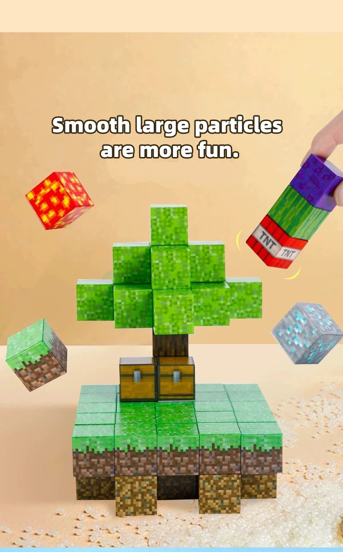 Magnetic Building Blocks Mine World Cube Magnet World Set for Kid Age DIY Model Children Stem Best Montessori Sensory Toy