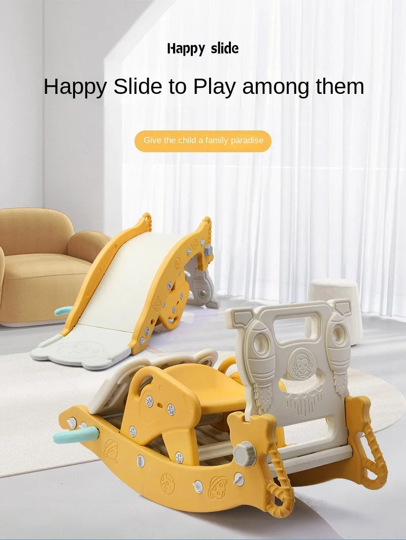 Children's Slide Shooting Four In One Indoor And Outdoor Slide Rocking Horse Combination Toy Multifunctional Baby Rocking Horse