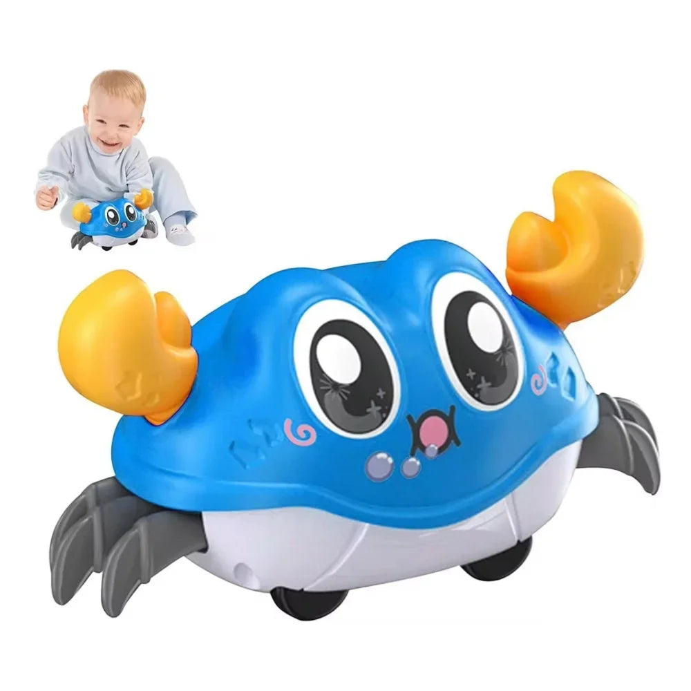 Crawling Crab Tummy Time Walking Dancing Toy Baby Sensory Toys Infant Learning Crawl Gifts Double Force Walking Crawling kid Toy