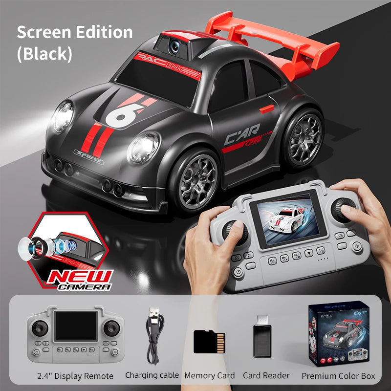 Mini RC Drift Car with Dual Mode Lights, Sound, Camera Screen Control