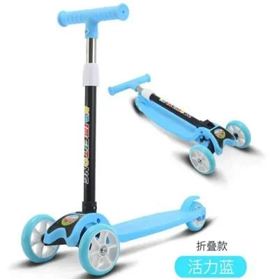 Kids Scooter Silent wheel Light up toys Wear resistant wheel Children's car toy 3 heights Portable Kids gift Sport toy Bicycle