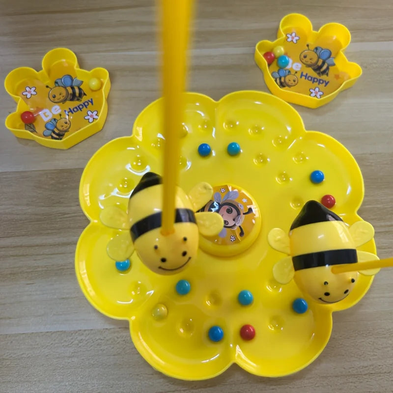 Little Bumblebee Multifunctional Board Game Puzzle Fishing Toys Interactive Educational Toys For Kids Christmas Gift Family Game
