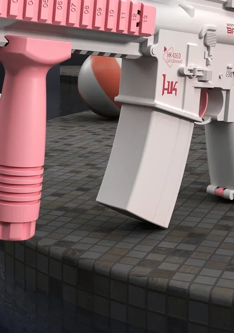 2025 Electric Water Gun Toy M416 Water Gun Electric Water Gun Fully Automatic Shooting Toy Outdoor Beach Toy Children Gift