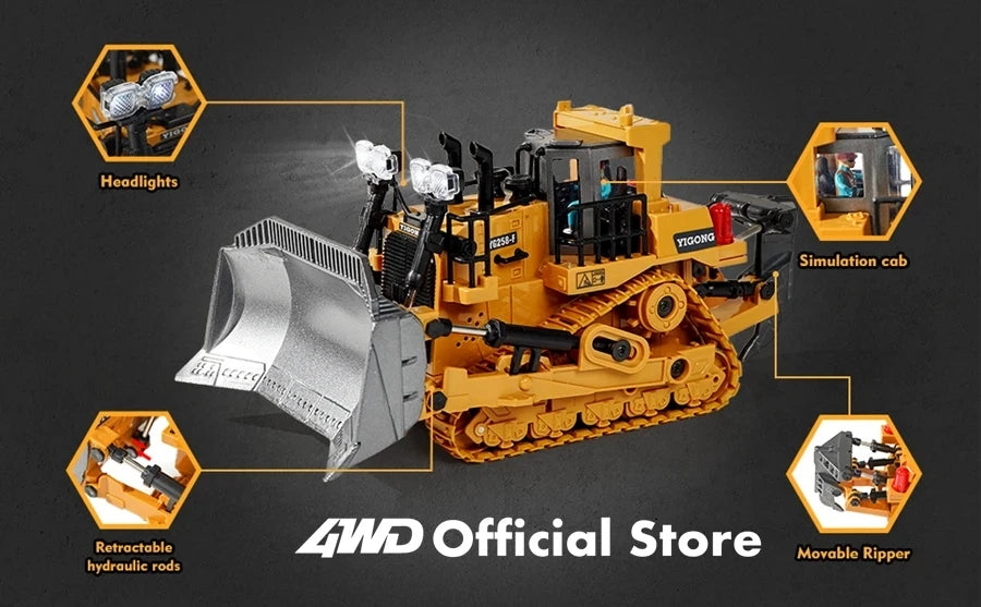 4WD Remote Control Excavator Toy