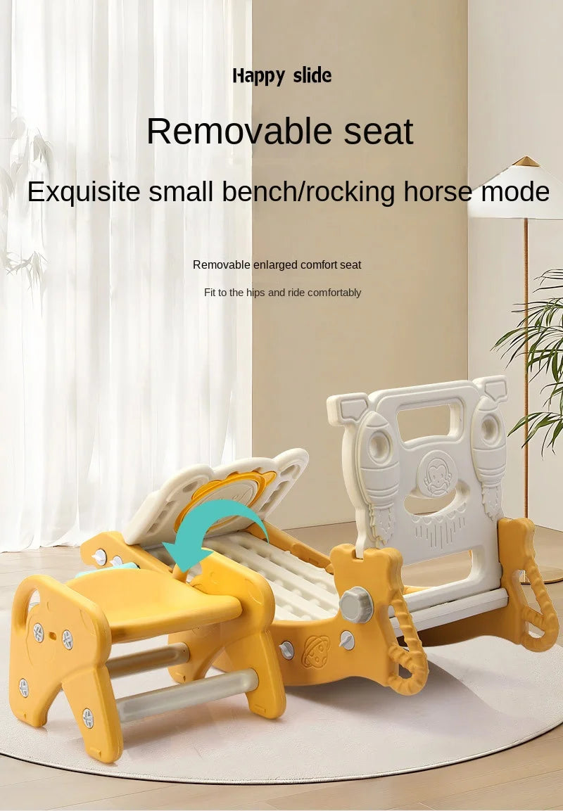 Children's Slide Shooting Four In One Indoor And Outdoor Slide Rocking Horse Combination Toy Multifunctional Baby Rocking Horse