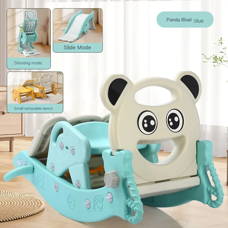Children's Slide Shooting Four In One Indoor And Outdoor Slide Rocking Horse Combination Toy Multifunctional Baby Rocking Horse