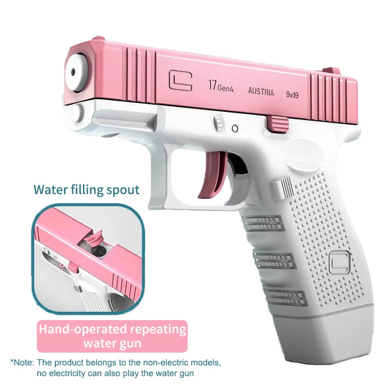 Electric Water Gun Rechargeable Automatic & Manual Spray Gun Capacity Range Up to 32 FT Range for Adults & Kids