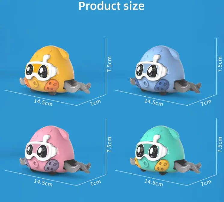 Crawling Crab Tummy Time Walking Dancing Toy Baby Sensory Toys Infant Learning Crawl Gifts Double Force Walking Crawling kid Toy