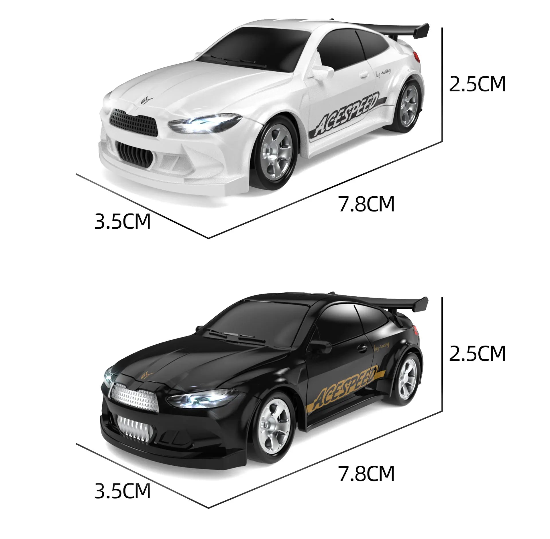 1/64 2.4g 4wd Fqd23/Fqd25 Rc Car Mini High Speed Racing Car Remote Control Drift Simulation Car Model Toy For Kids Gifts