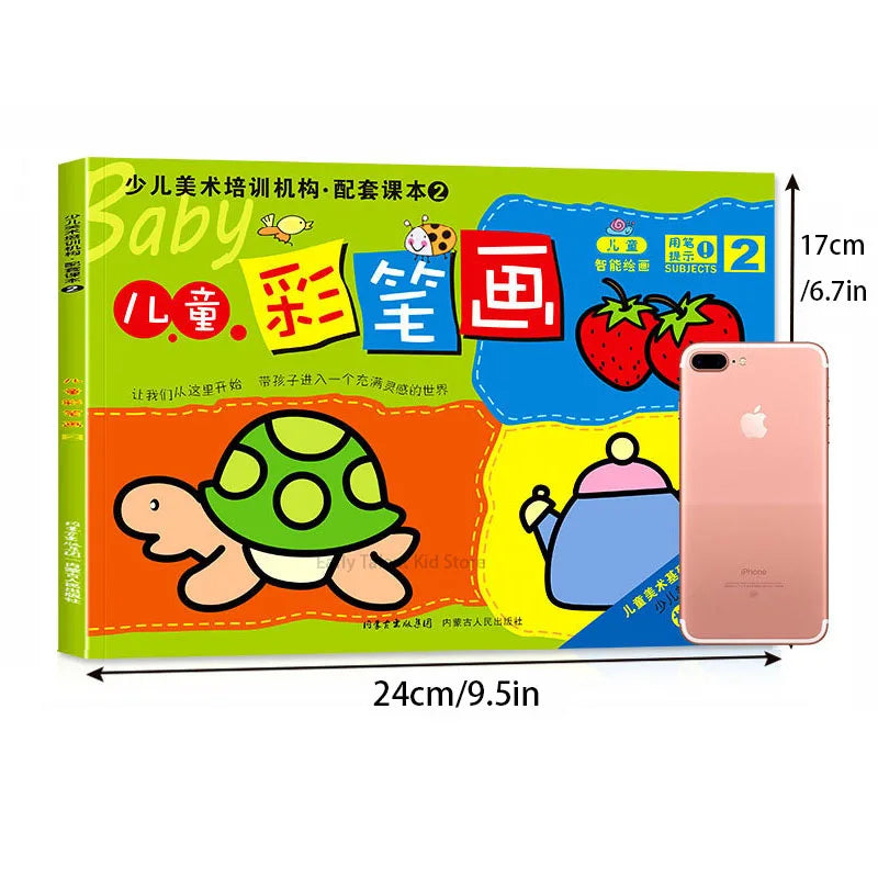 Random One 31 Pages Small Hand Coloring Book For 2-6-Year-Old Children Color Books For Kids Drawing Books Learn To Draw Painting