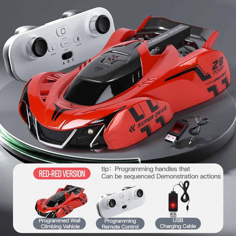 Light-Chasing Wall-Climbing Car, Infrared Sensor Remote Control Car, Wall-Climbing Car, Four-Wheel Drive Car, Toy Racing Car, Children's Toy Car