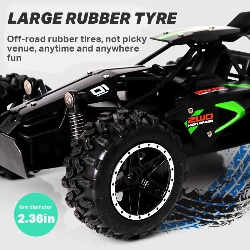 1:18 Scale High Speed RC Car - 2.4G Off Road Racing Vehicle, Entry-level RC Toy, Ideal Gift for Kids