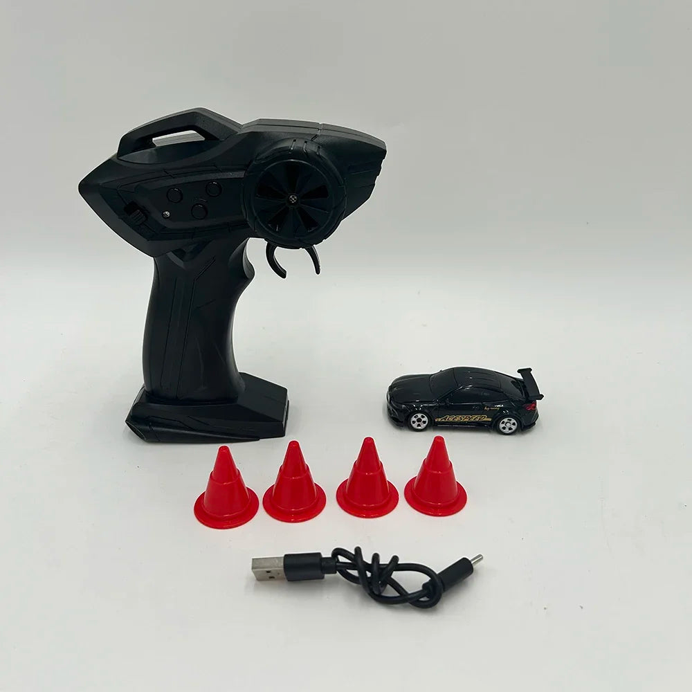 1/64 2.4g 4wd Fqd23/Fqd25 Rc Car Mini High Speed Racing Car Remote Control Drift Simulation Car Model Toy For Kids Gifts