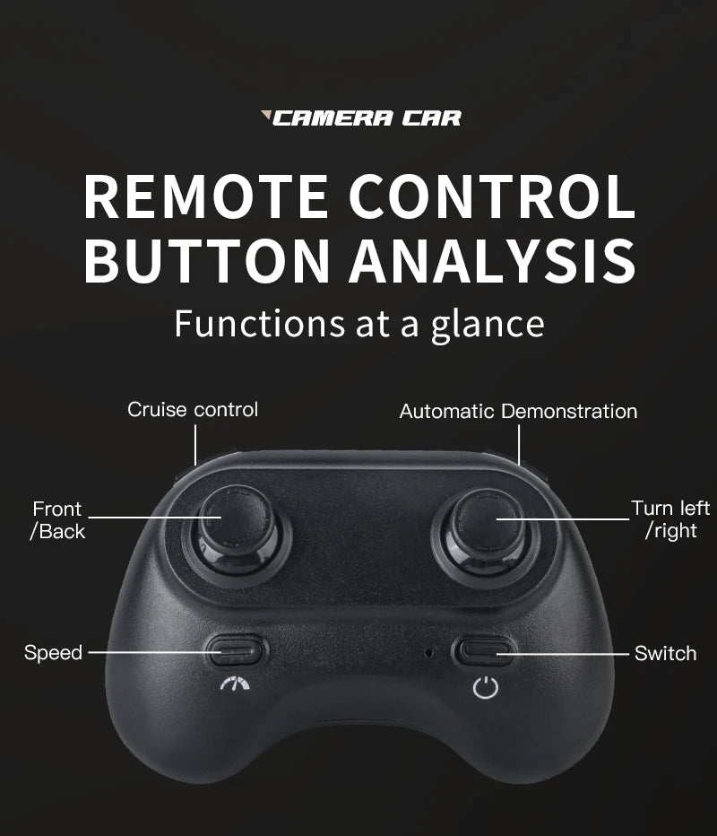 Remote Control Mini Car With LED Light and HD Camera