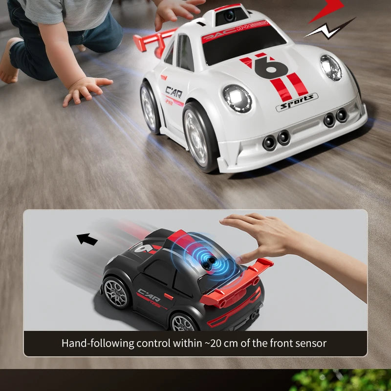 Mini RC Drift Car with Dual Mode Lights, Sound, Camera Screen Control