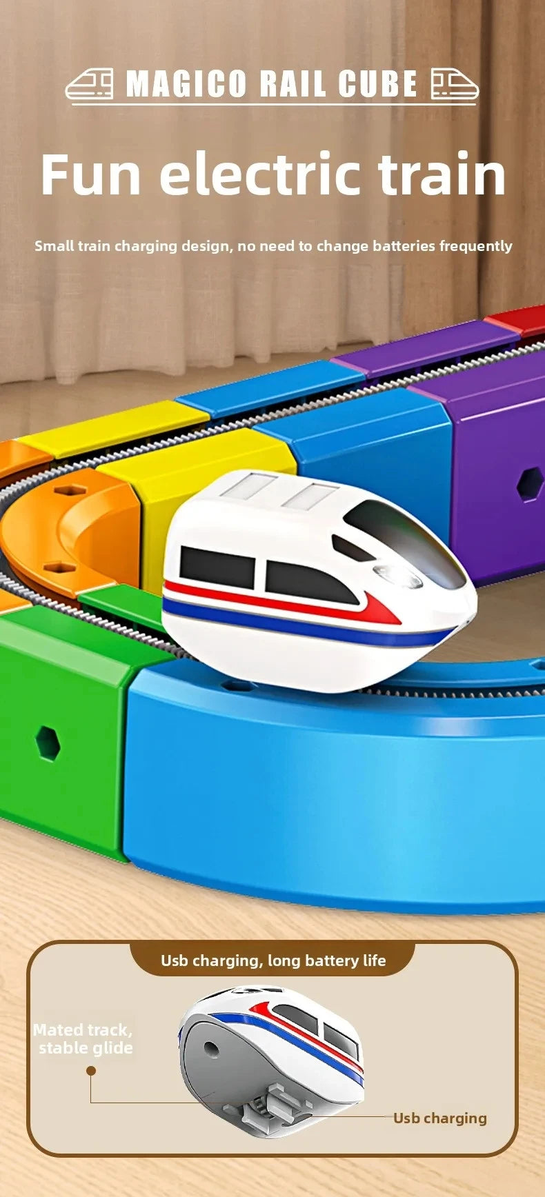 Children Magnetic Rail Car Cube Toys Educational Toy DIY Building Blocks Magical Track Train Gravity Maze Toy Christmas Gifts